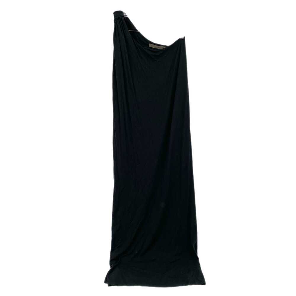 Enza Costa Black Knot One Shoulder Maxi Dress